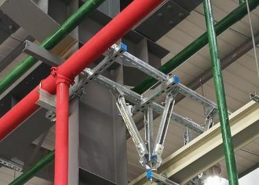 什邡该抗震支架的整体式支吊架结构协调性好